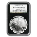 1995-P Proof American Silver Eagle PF-69 NGC (Retro Black Insert)