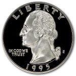 1995-S Silver Washington Quarter Gem Proof