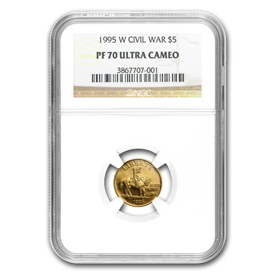 1995-W Gold $5 Commem Civil War PF-70 NGC