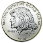 1995-W Special Olympics $1 Silver Commem BU (Capsule only)