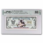 1996 $1.00 (AA) Waving Mickey, (DIS#41) CU-66 EPQ PMG