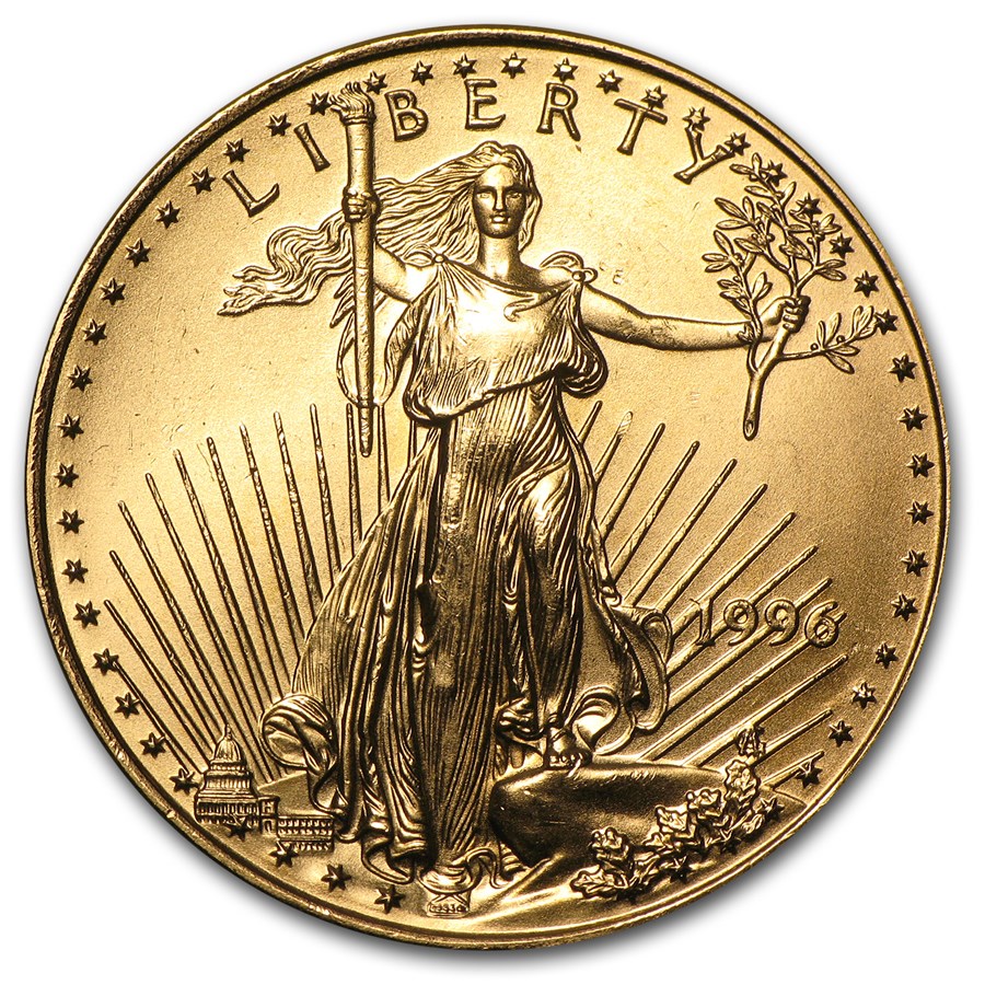 1996 1/2 oz American Gold Eagle BU