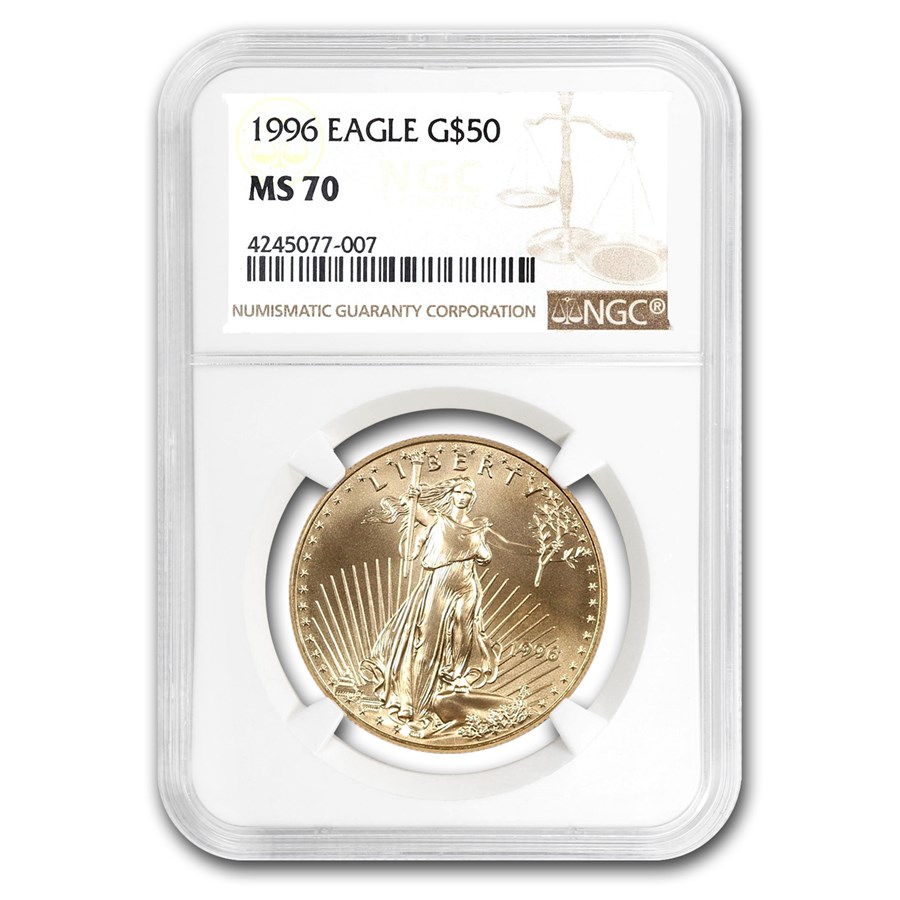 1996 1 oz American Gold Eagle MS-70 NGC
