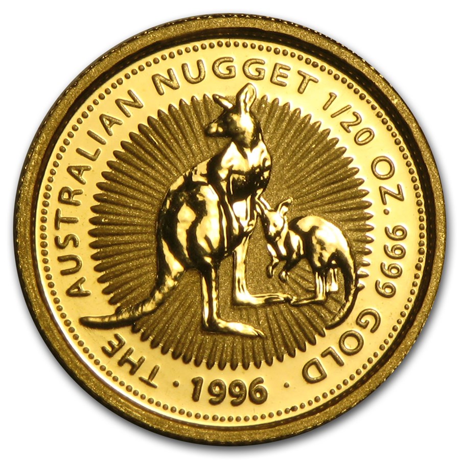 1996 Australia 1/20 oz Gold Nugget