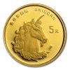 1996 China 1/20 oz Gold 5 Yuan Unicorn BU