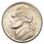1996-P Jefferson Nickel BU