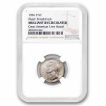 1996-P Major Broadstruck Jefferson Nickel BU NGC