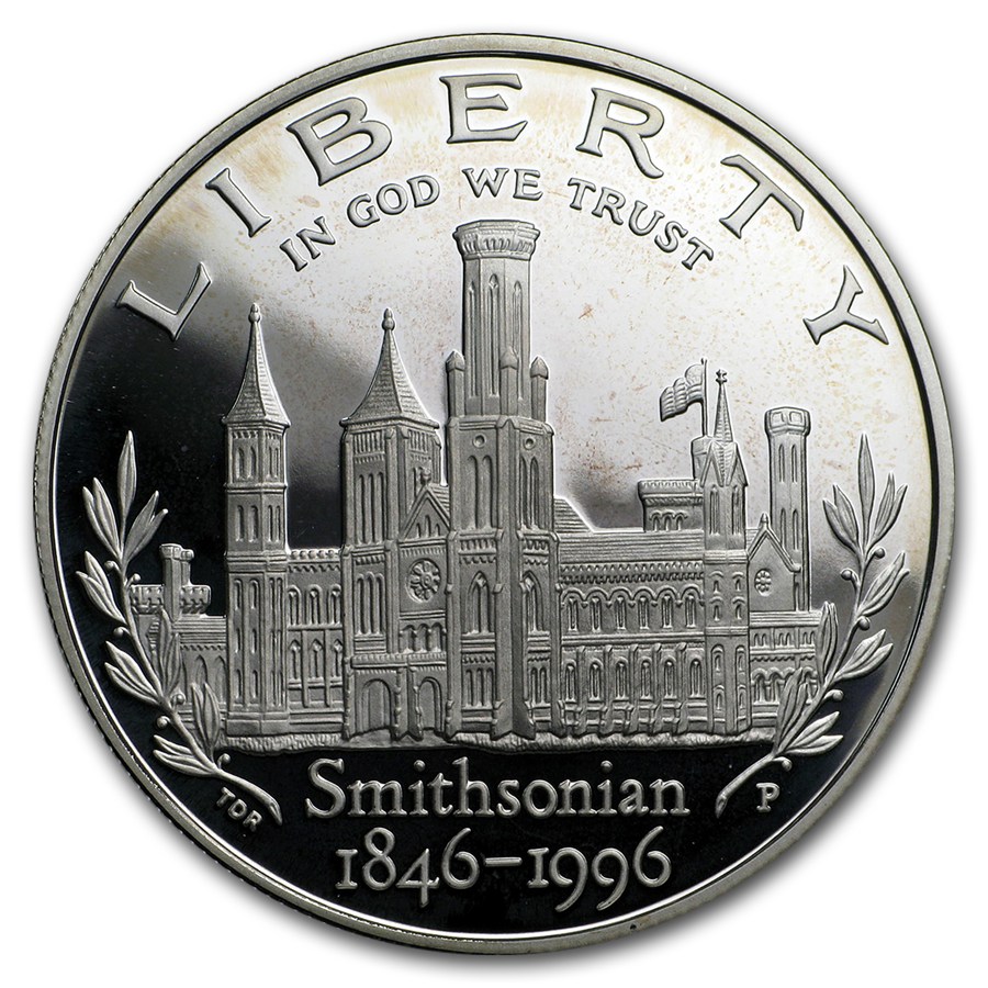 1996-P Smithsonian $1 Silver Commem Proof (Capsule Only)