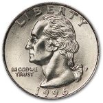 1996-P Washington Quarter BU