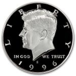 1996-S Kennedy Half Dollar Gem Proof