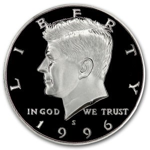 1996-S Kennedy Half Dollar Gem Proof