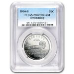 1996-S Olympics 1/2 Dollar Clad Commem PR-69 PCGS (Swimming)