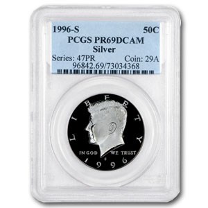 1996-S Silver Kennedy Half Dollar PR-69 PCGS