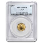 1997 1/10 oz American Gold Eagle MS-70 PCGS
