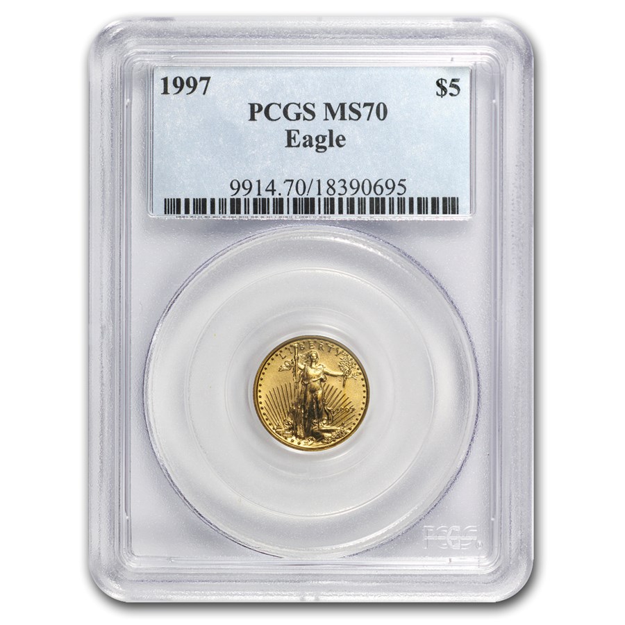 1997 1/10 oz American Gold Eagle MS-70 PCGS