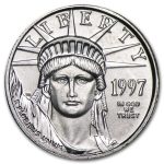 1997 1/10 oz American Platinum Eagle BU