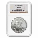 1997 American Silver Eagle MS-69 NGC
