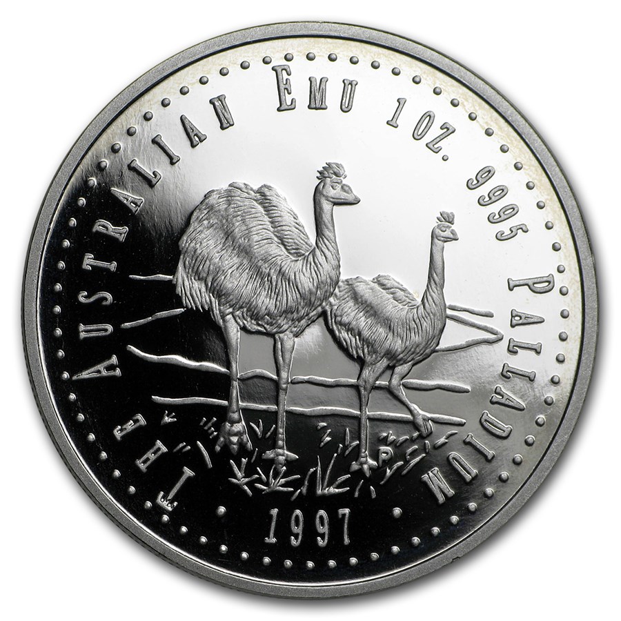 1997 Australia 1 oz Proof Palladium Emu