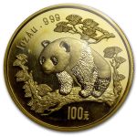 1997 China 1 oz Gold Panda Large Date BU (Sealed)