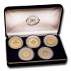 1997 Cook Islands 5-Coin Gold Love Angel Proof Set (1.083 oz)