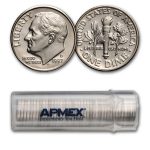 1997-D Roosevelt Dime 50-Coin Roll BU