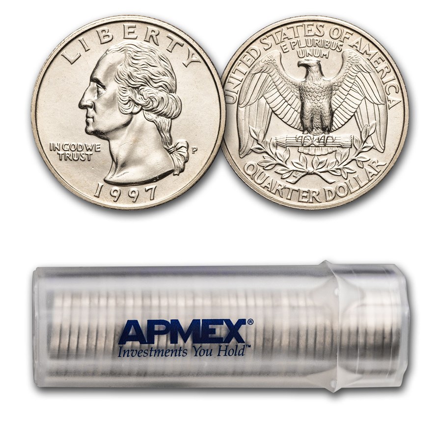 1997-P Washington Quarter 40-Coin Roll BU