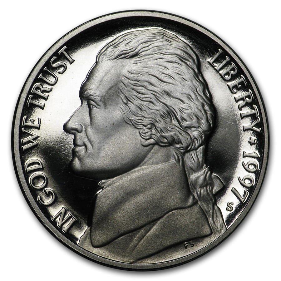 1997-S Jefferson Nickel Gem Proof
