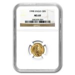 1998 1/10 oz American Gold Eagle MS-69 NGC