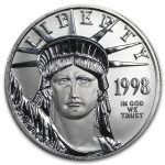 1998 1/2 oz American Platinum Eagle BU