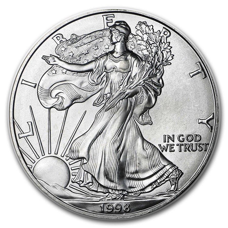1998 1 oz American Silver Eagle BU