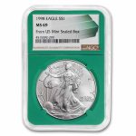 1998 American Silver Eagle MS-69 NGC (Green Holder)