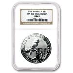 1998 Australia 1 oz Silver Kookaburra MS-69 NGC