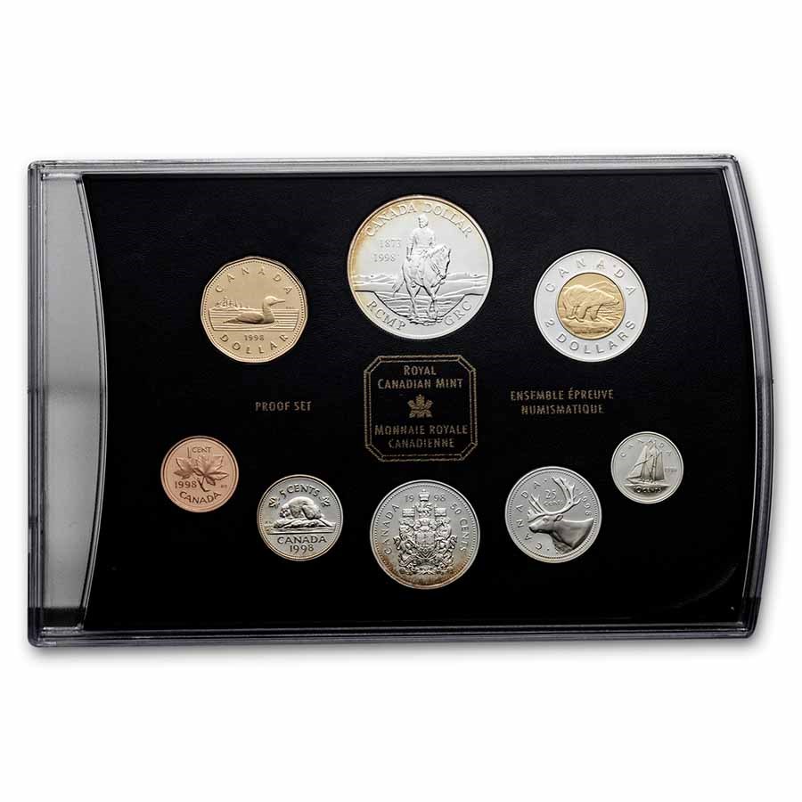1998 Canada 8-Coin Silver Proof Set (RCMP 125th Anniversary)