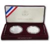 1998-S 2-Coin Silver Dollar Kennedy BU & Proof Set (w/Box & COA)