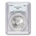 1998-S Silver John F. Kennedy 1/2 Dollar Matte SP-70 PCGS