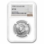 1998-S Silver Kennedy Half Dollar Matte SP-70 NGC
