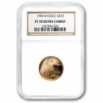 1998-W 1/4 oz Proof American Gold Eagle PF-70 UCAM NGC