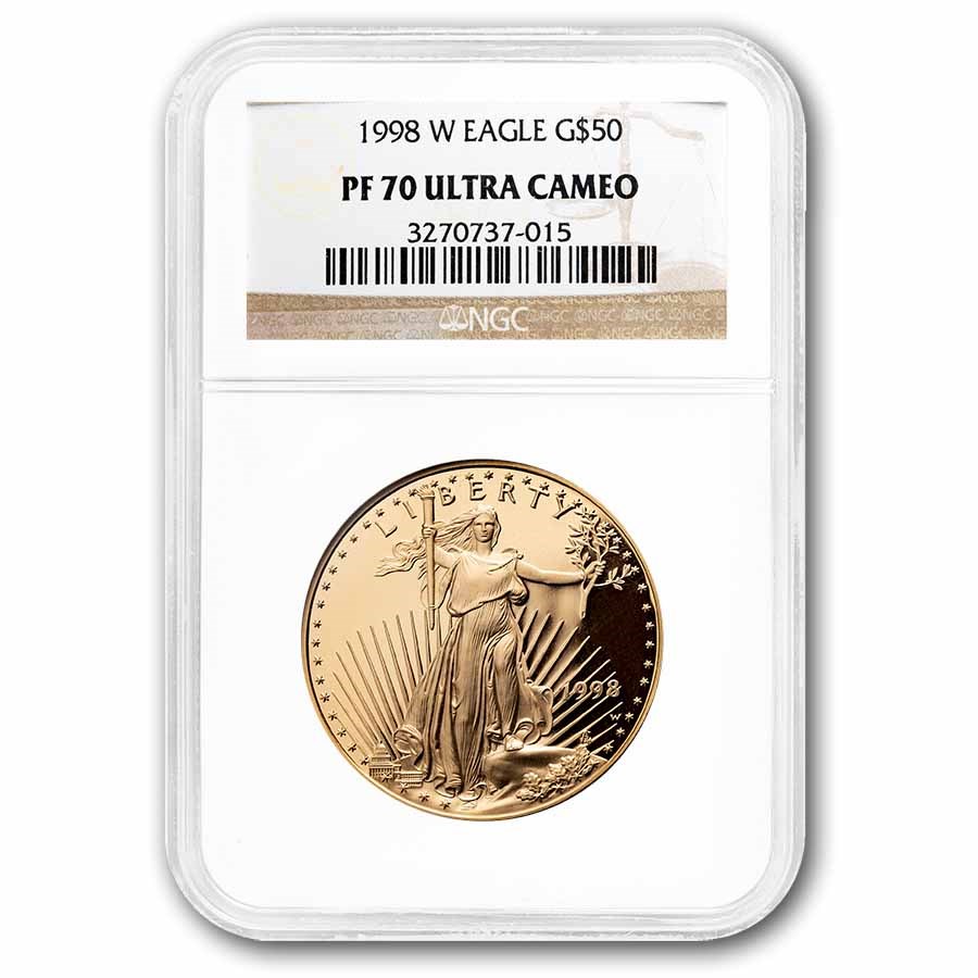 1998-W 1 oz Proof American Gold Eagle PF-70 NGC