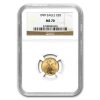 1999 1/10 oz American Gold Eagle MS-70 NGC