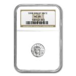 1999 1/10 oz American Platinum Eagle MS-69 NGC