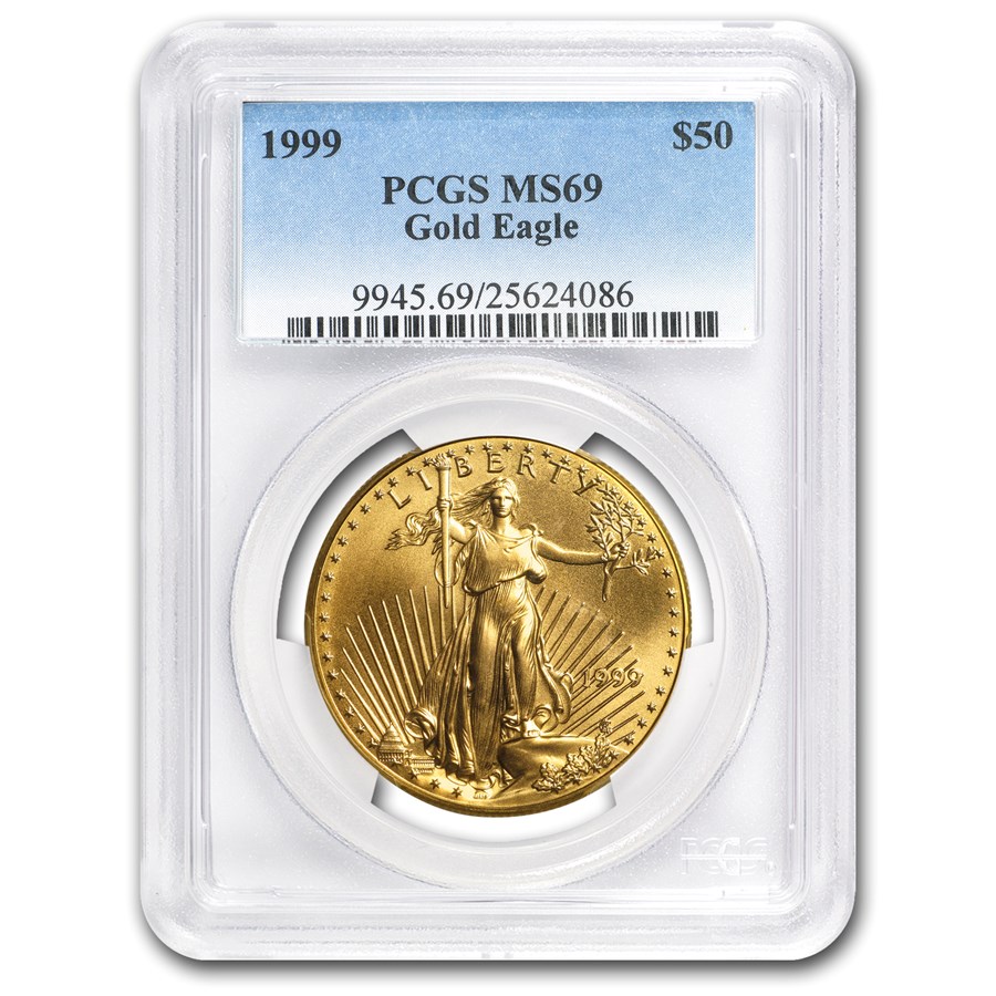 1999 1 oz American Gold Eagle MS-69 PCGS