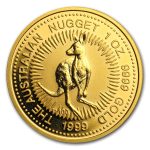 1999 Australia 1 oz Gold Nugget BU