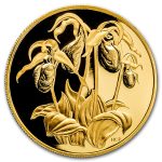 1999 Canada Proof Gold $350 Flowers Lady's Slipper .99999 Proof