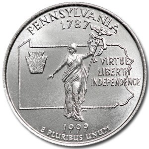 1999-P Pennsylvania State Quarter BU