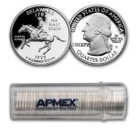 1999-S Delaware State Quarter Gem Proof 40-coin Roll (Silver)