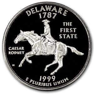 1999-S Delaware State Quarter Gem Proof