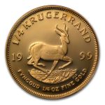 1999 South Africa 1/4 oz Proof Gold Krugerrand
