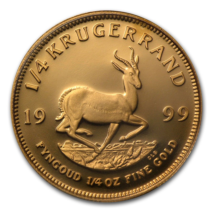 1999 South Africa 1/4 oz Proof Gold Krugerrand
