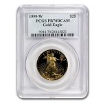 1999-W 1/2 oz Proof American Gold Eagle PR-70 PCGS