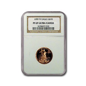 1999-W 1/4 oz Proof American Gold Eagle PF-69 NGC